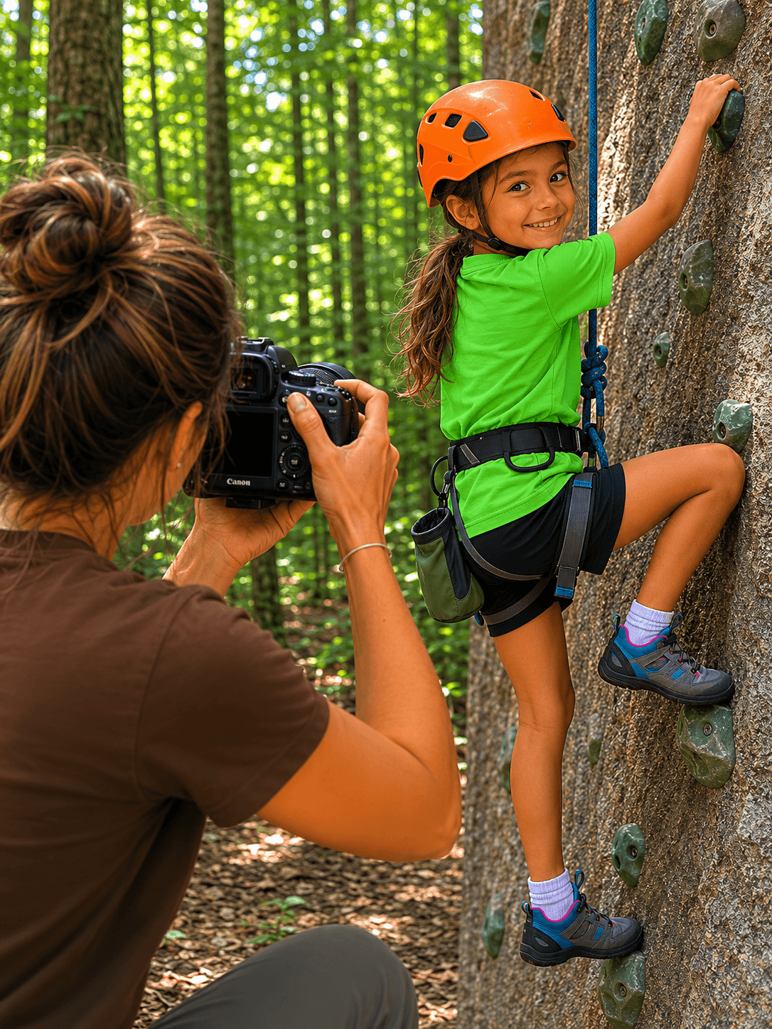 Girl climbing