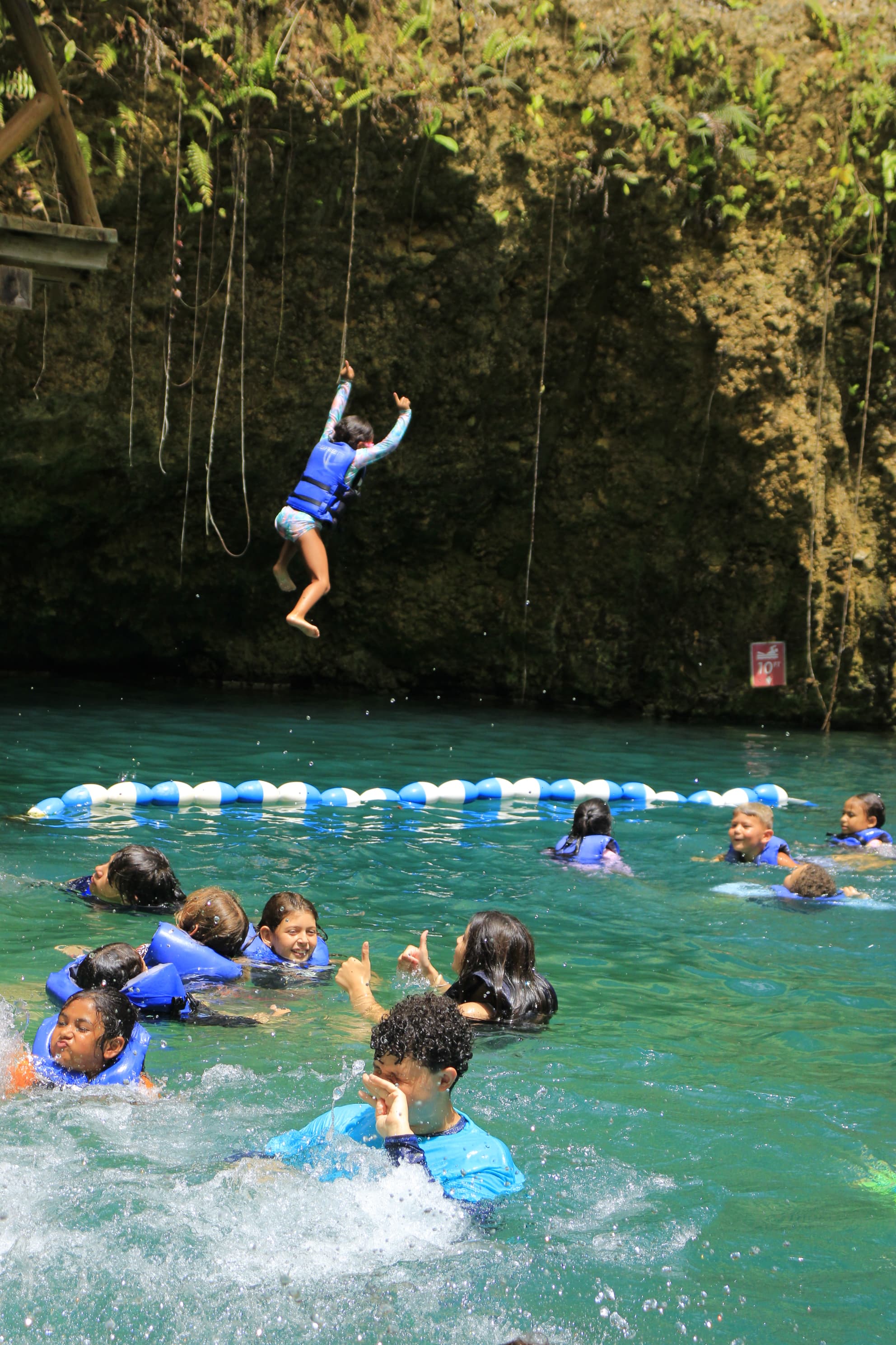 jump to water